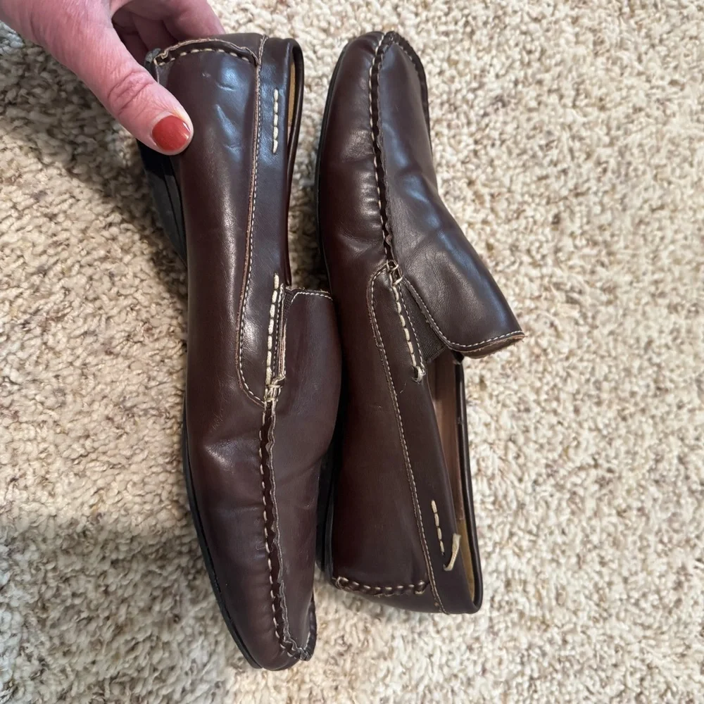 Steve Madden Dark Brown Leather Loafers